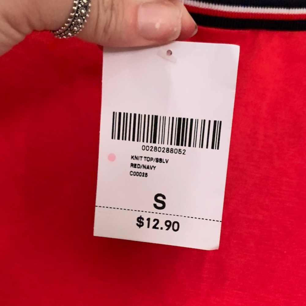 NWT Forever 21 Red Crop T Shirt - S - Picture 3 of 4